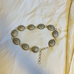 Western Metal Concho Belt